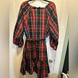 Draper James RSVP Gorgeous Plaid Dress NWOT